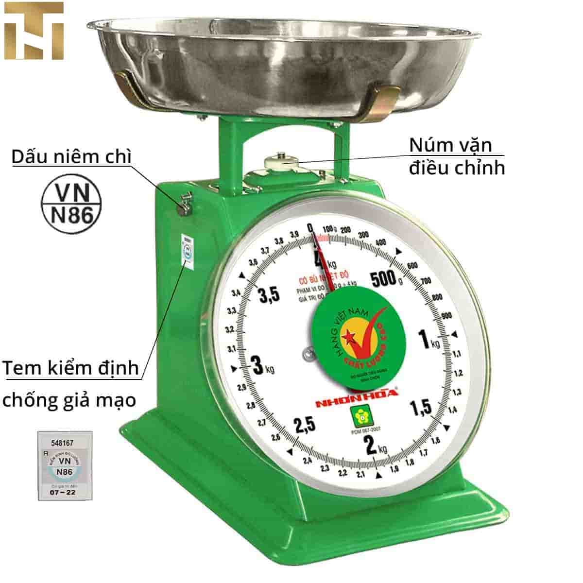 CÂN&nbsp;ĐỒNG HỒ&nbsp;NHƠN HÒA 4KG